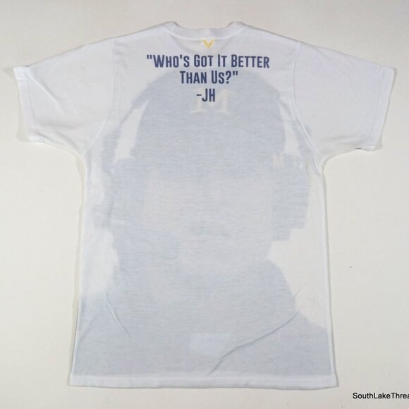 Jim Harbaugh Michigan Big Face T-Shirt Medium NCAA Whos Got It Better Then Us? - Picture 2 of 8